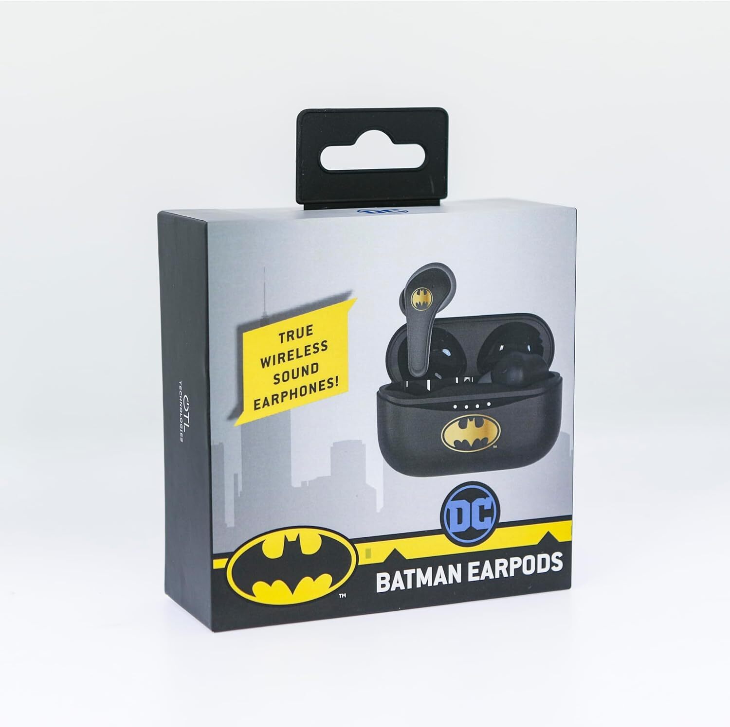 Detské slúchadlá Bluetooth V5.0 Batman s nabíjacím boxom, čierne, jedna veľkosť