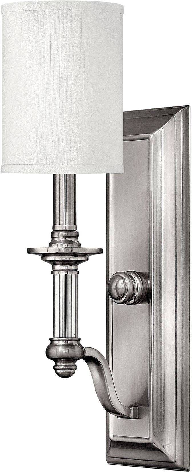 Hinkley Elstead Sussex Wandleuchte E14 Nickel gebürstet HK-SUSSEX1