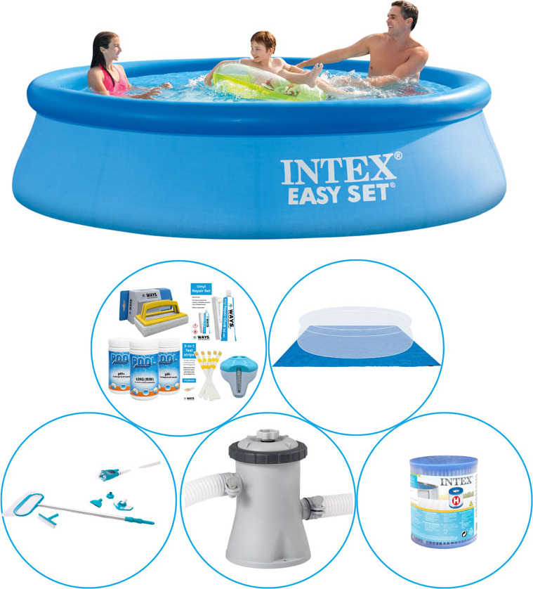 Intex Easy Set Round 305x76 cm - 6-dielny - Bazén s príslušenstvom