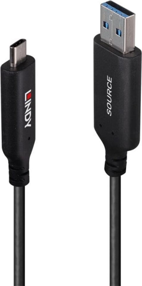LINDY 10m USB 3.2 Gen 1 Typ A an C Hybridkabel 43395