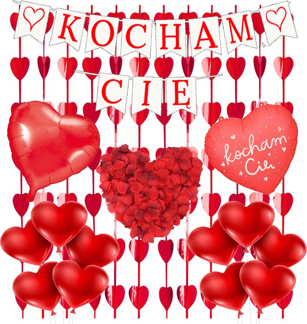 Papyrus Valentinstag-Luftballons-Vorhang-Banner-Set