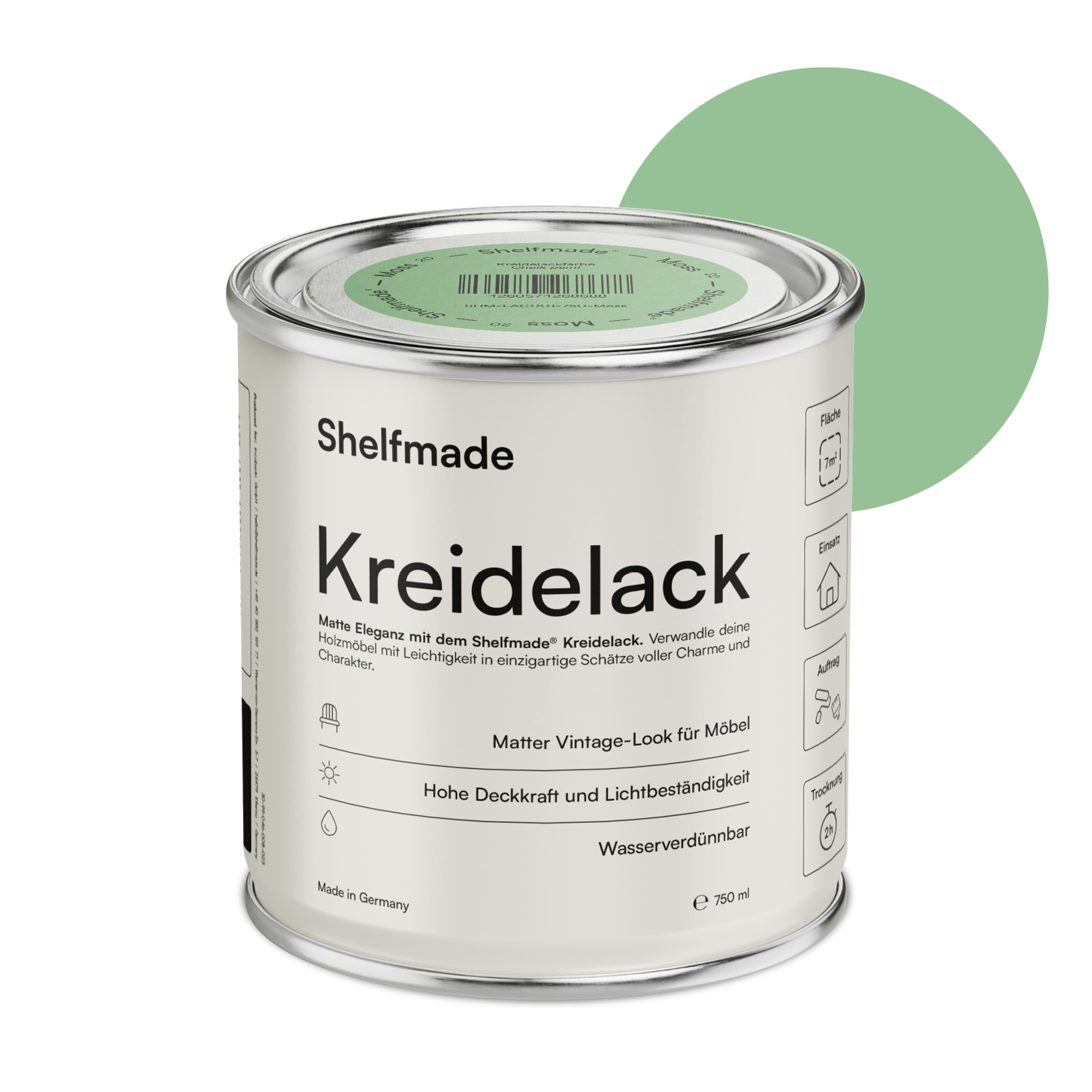 shelfmade Kreidefarbe Möbel Shabby Chic Holzlack DIY - Chalk Paint matter Look