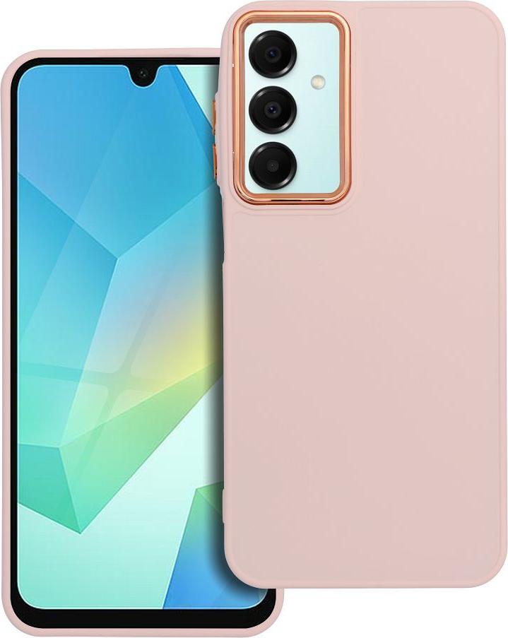 Kryt na mobilný telefón FRAME vhodný pre SAMSUNG A16 5G / A16 4G púdrovo ružový