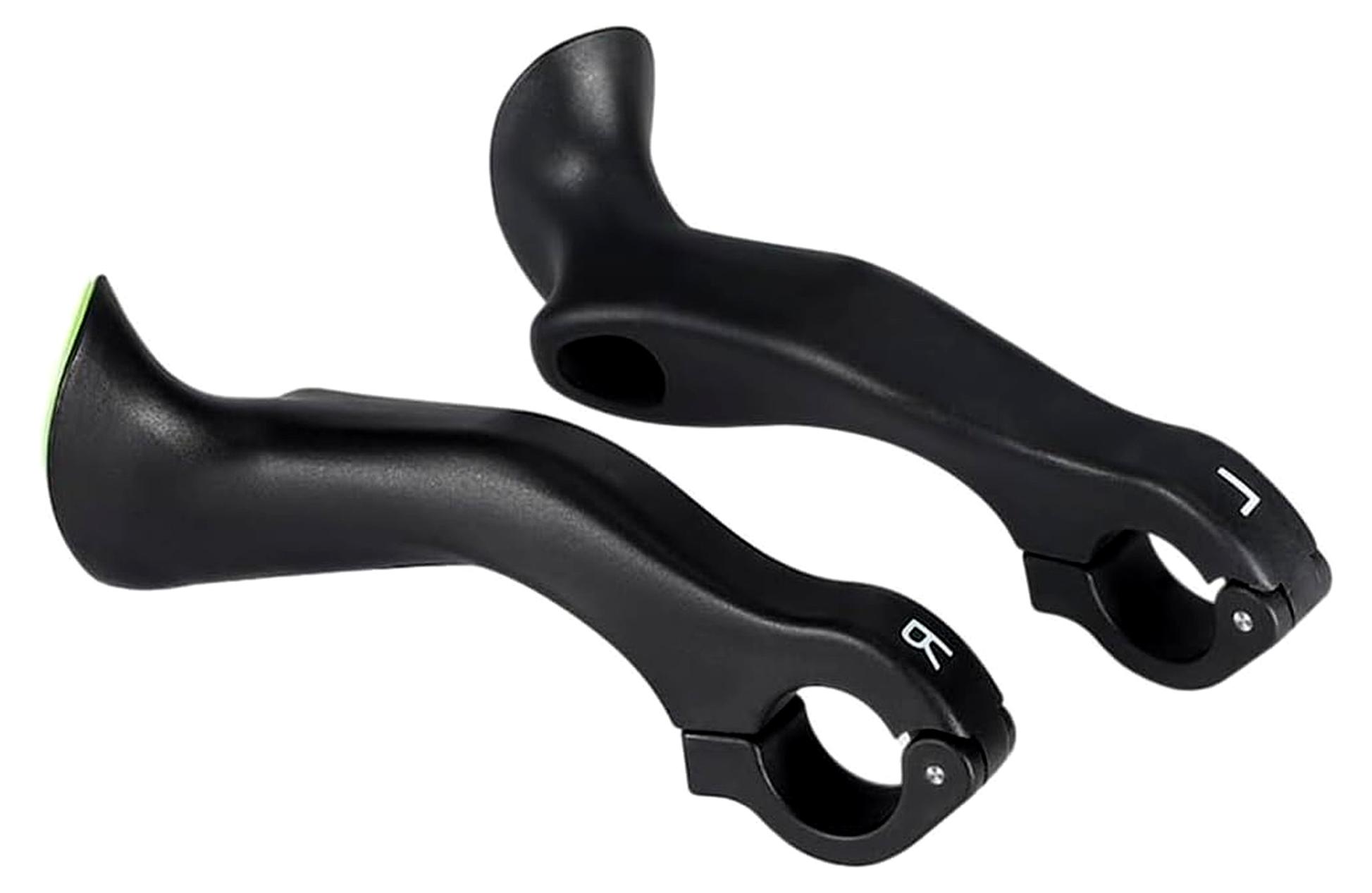 Markenlos Ergonomische MTB-Lenkerenden für Mountainbikes, Lenkerhörnchen für 21,8-22,2 mm Lenker