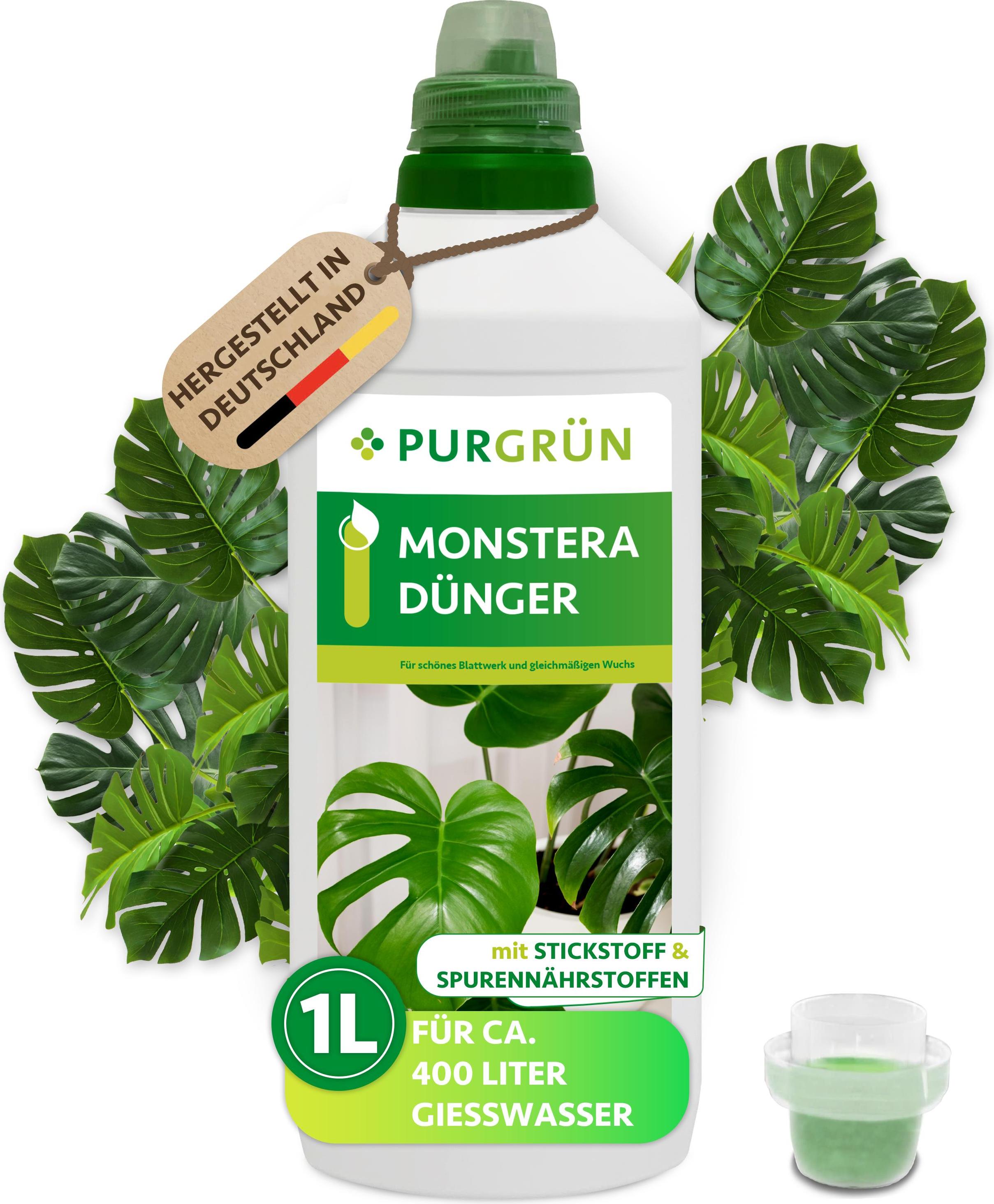 Purgrün Monstera Dünger | Flüssigdünger für Blattwachstum | 1L 80524-31