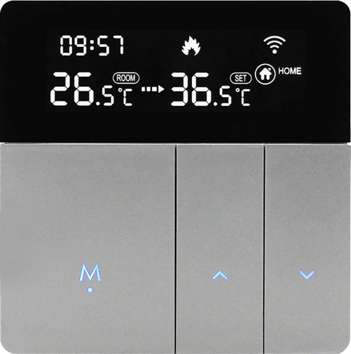 Lixada Wi-Fi Smart Thermostat Digitaler Temperaturregler APP-Steuerung programmierbarer Warmwasserbereitung Fußbodenheizung mit großem LCD-Bildschirm