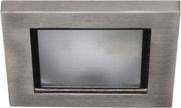 C-Light 12 V - Halogen G4 4-Eck Einbauleuchte satiniertes Frontglas 3623713