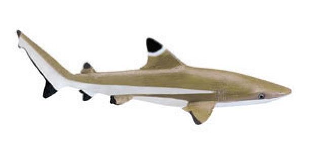 Safari Ltd 200029 Schwarzspitzenriffhai 13 cm Serie Wassertiere
