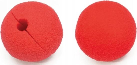 Unbekannt Clownsnase Schaumstoff Rot 5,5 cm Professionell