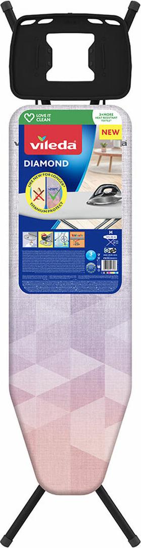 Bügelbrett Vileda Diamond 173216 Aluminium Stahl 120 x 38 cm S7921844