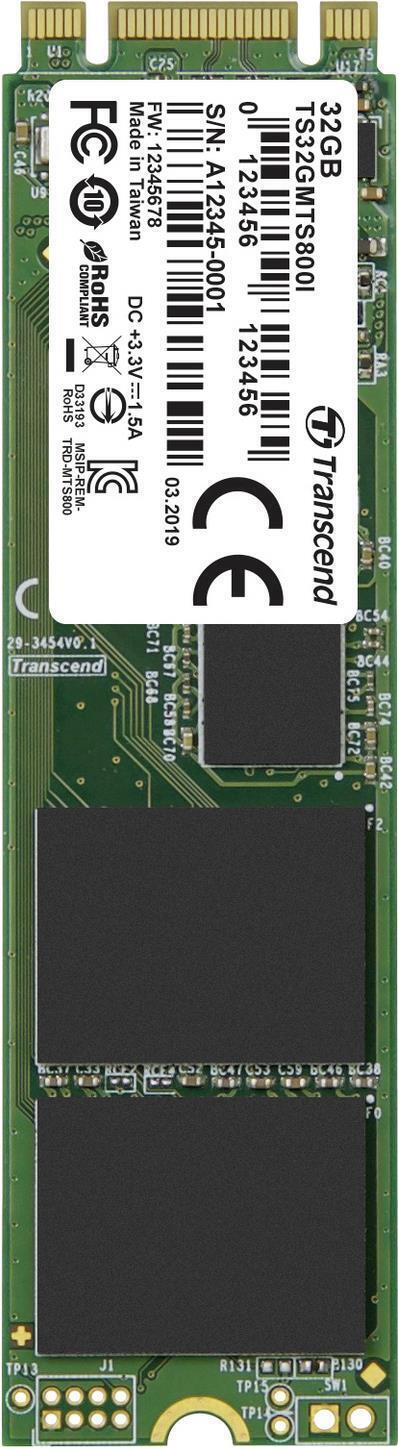 Transcend MTS800I 32 GB interný M.2 PCIe NVMe SSD 2280 SATA 6 Gb/s maloobchodný predaj TS32GMTS800I (TS32GMTS800I)