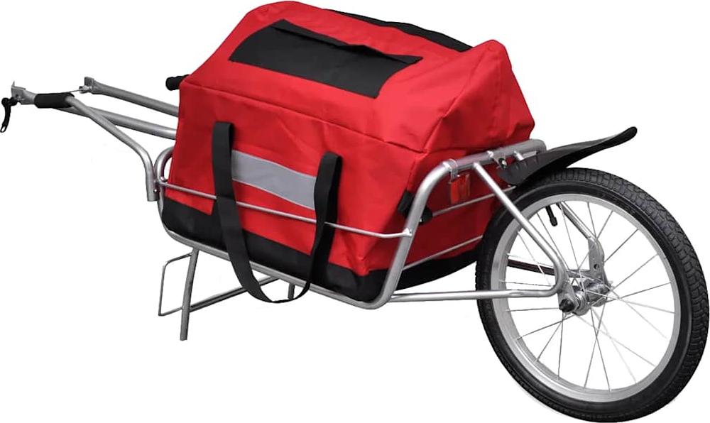 vidaXL Fahrradanhänger Einrad mit Tasche 90621