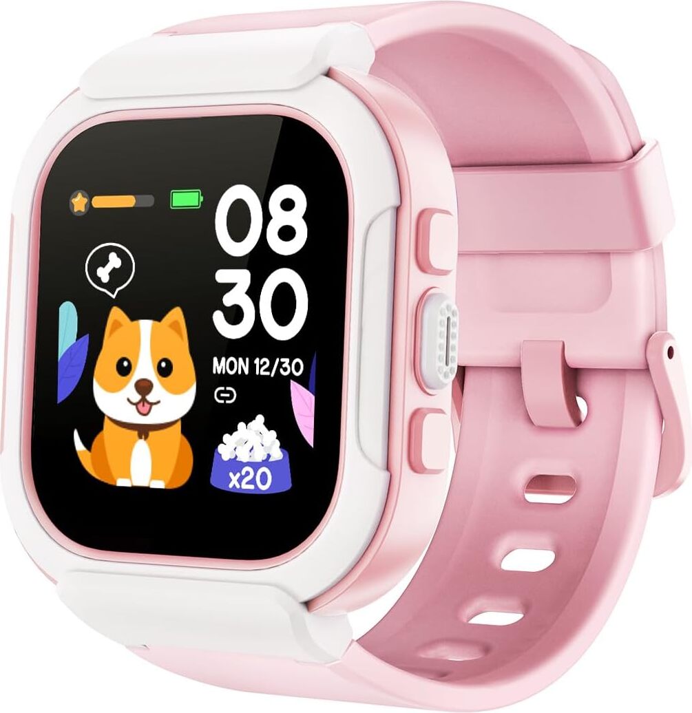 Smartwatch detské fitness hodinky 1,4'' palcový dotykový displej s časom, budík, zobrazenie času, budík, krokomer IP68 vodotesný pre dievčatá chlapcov