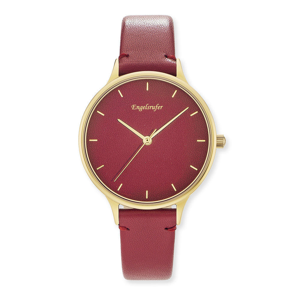 Engelsrufer ERWA-COLOUR-LRD1 Damen-Uhr Colour Analog Quarz Gold Rot ERWA-COLOUR-LRD1-MG