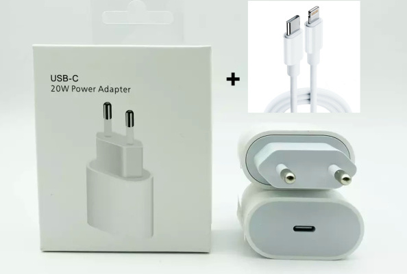 iPhone 11 12 13 14 Nabíjačka 20W Nabíjačka USB-C + 1m nabíjací kábel USB-C na Lightning náhradný diel
