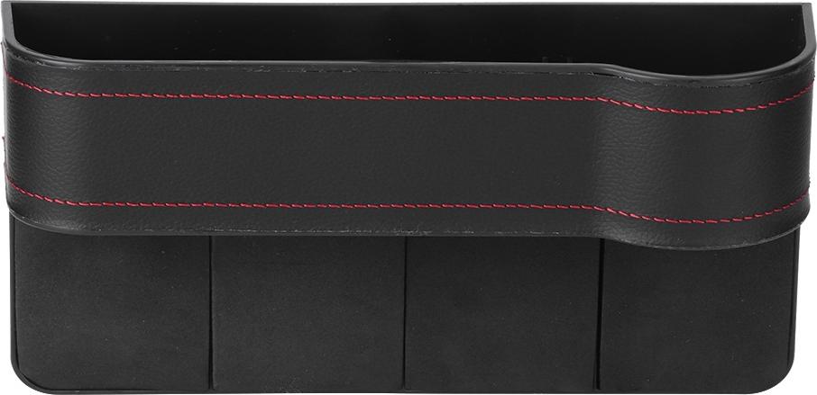 Gistuch Universeller Multi -funktionaler Speicherorganisator für Autositz Spaltkasten Innenzubehör (Black Co -Treiber)