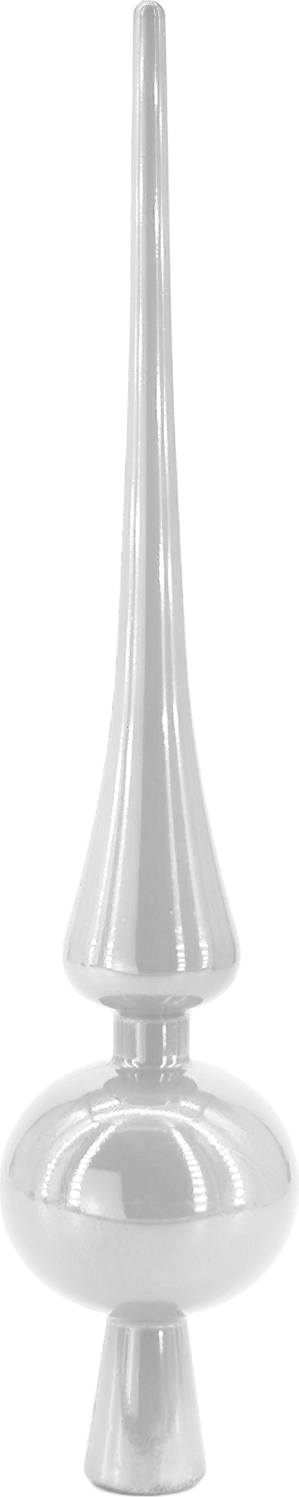 My-goodbuy24 Christbaumspitze Baumspitze Weihnachtsbaumspitze Baum Spitze S13 weiß glänzend