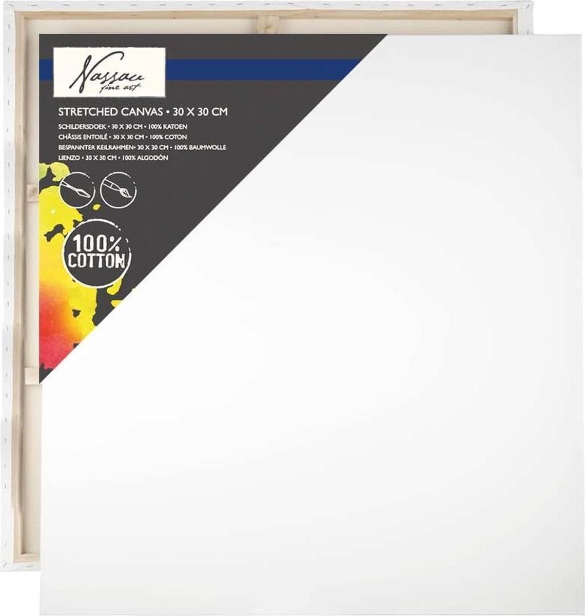 NASSAU Kunstempfindungen - Canvas Art 30x30 cm 100 Prozent Baumwolle | 1 Stück AX-2451001