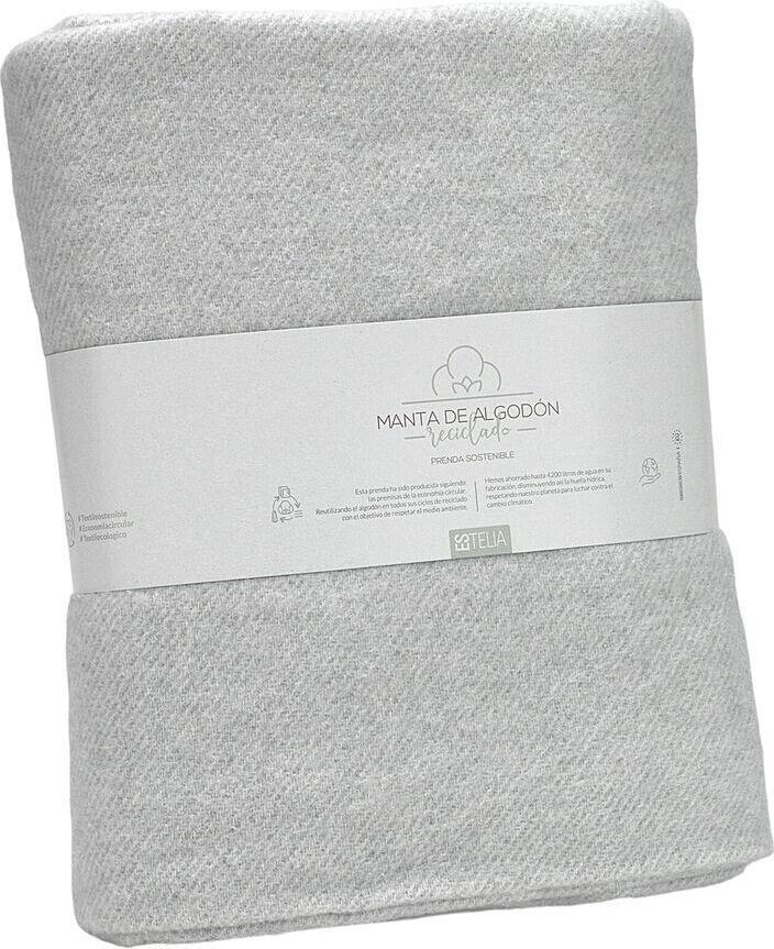 Decke Alexandra House Living Lares Perlgrau 125 x 180 cm