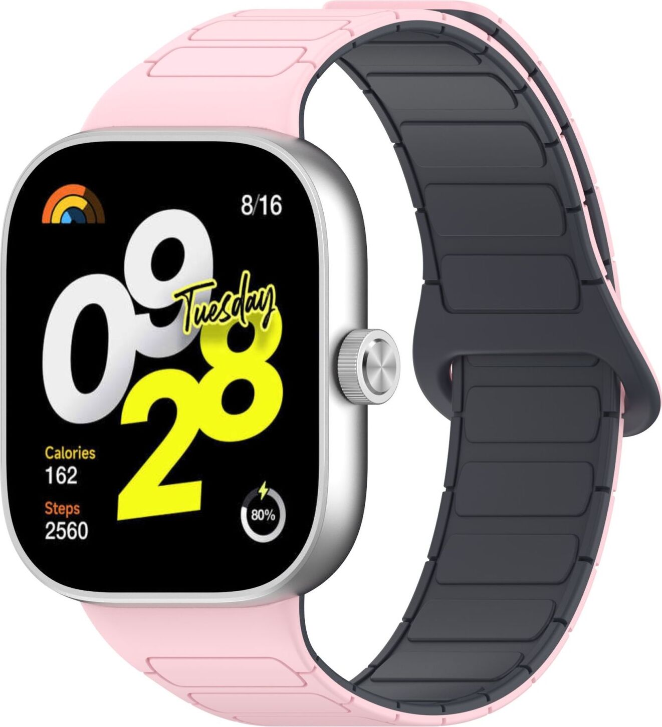 Pre Xiaomi Smart Band 9 Pro / 8 Pro Design Magnetický náramok Pink