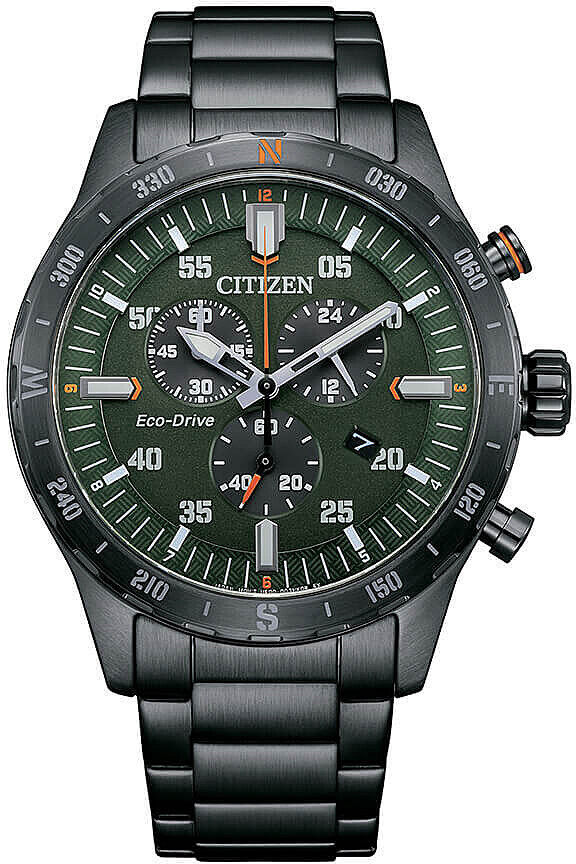 Chronograf Citizen Black Collection - muž