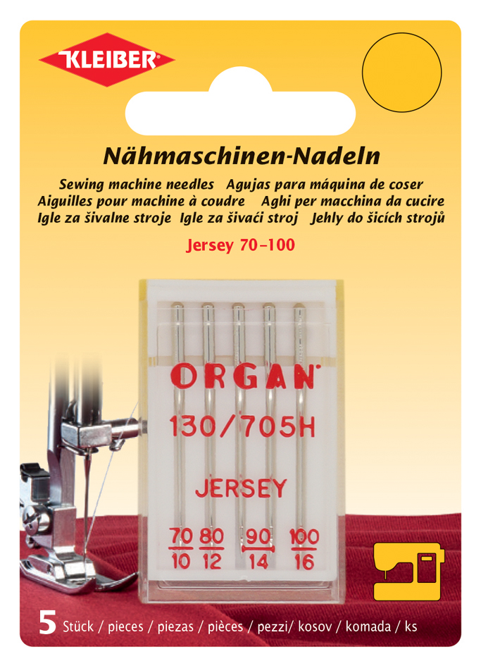 90 100 Maschinen Nadeln Organ Nähmaschinennadeln Jersey 130/705H 70 80