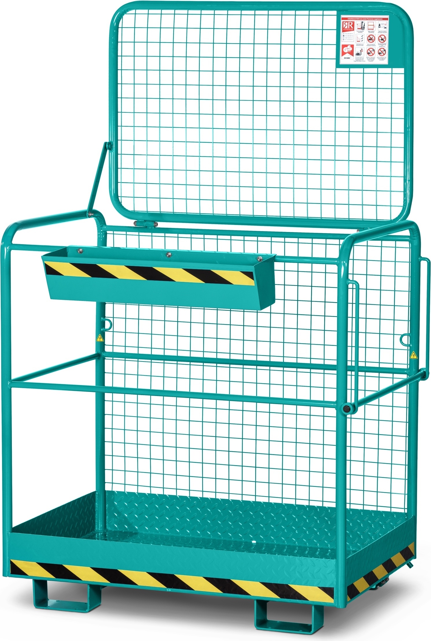 R+R Industrietechnik RR Industrietechnik Arbeitskorb Typ RAK-Eco RAL 5018 türkis 120000121