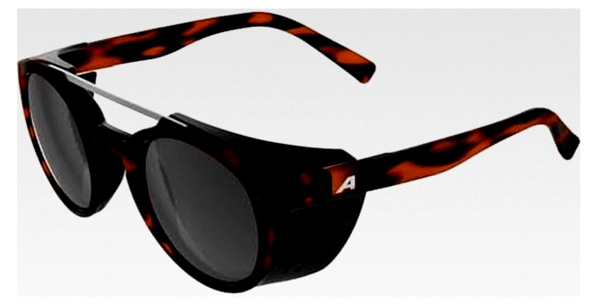 Markenlos GLACE - Verspiegelte und bruchsichere Gletscherbrille mit 100% UV-Schutz für Erwachsene