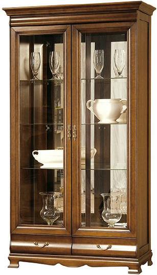 AEA Klassische Vitrine Vitrinenschrank Vitrinen Schrank Schrankwand - Model N-W2