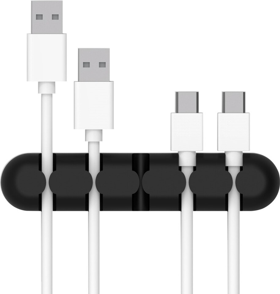 Orico Kabel-Organizer. Schwarzer, selbstklebender Kabel-Organizer mit 5 Steckpltzen