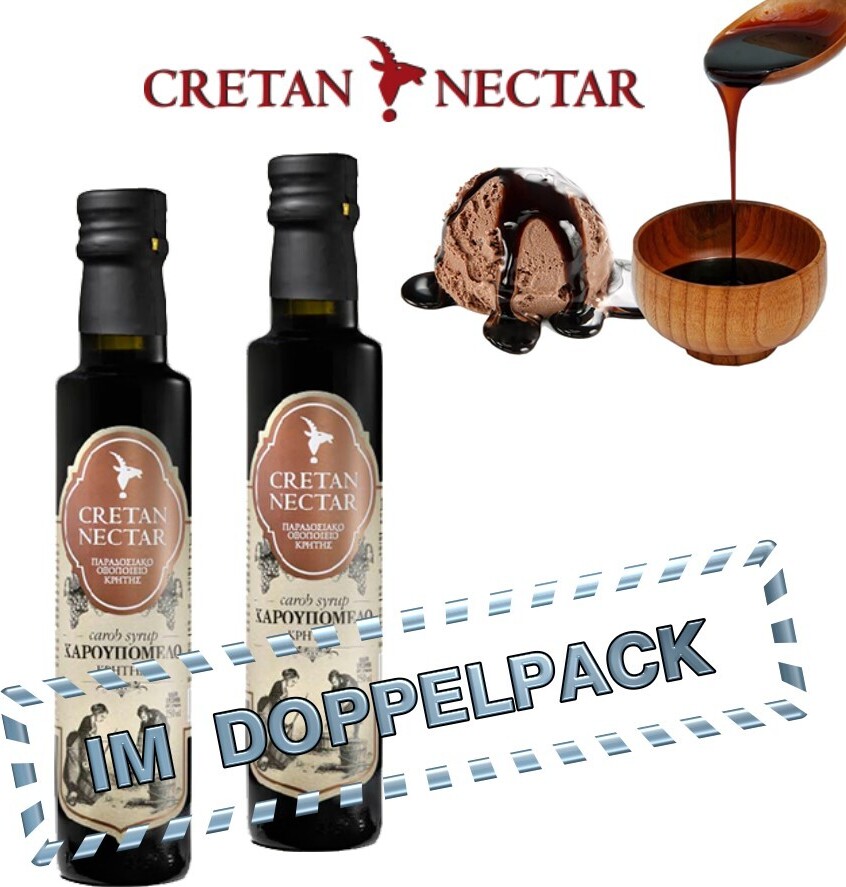 CRETAN NECTAR Johannisbrotmelasse 250 ml Natrlicher Sirup Ohne Zustze Reich an Mineralstoffen SI01922-AK02