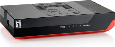 LevelOne Switch 5x GE GSW-0507 Kunststoff