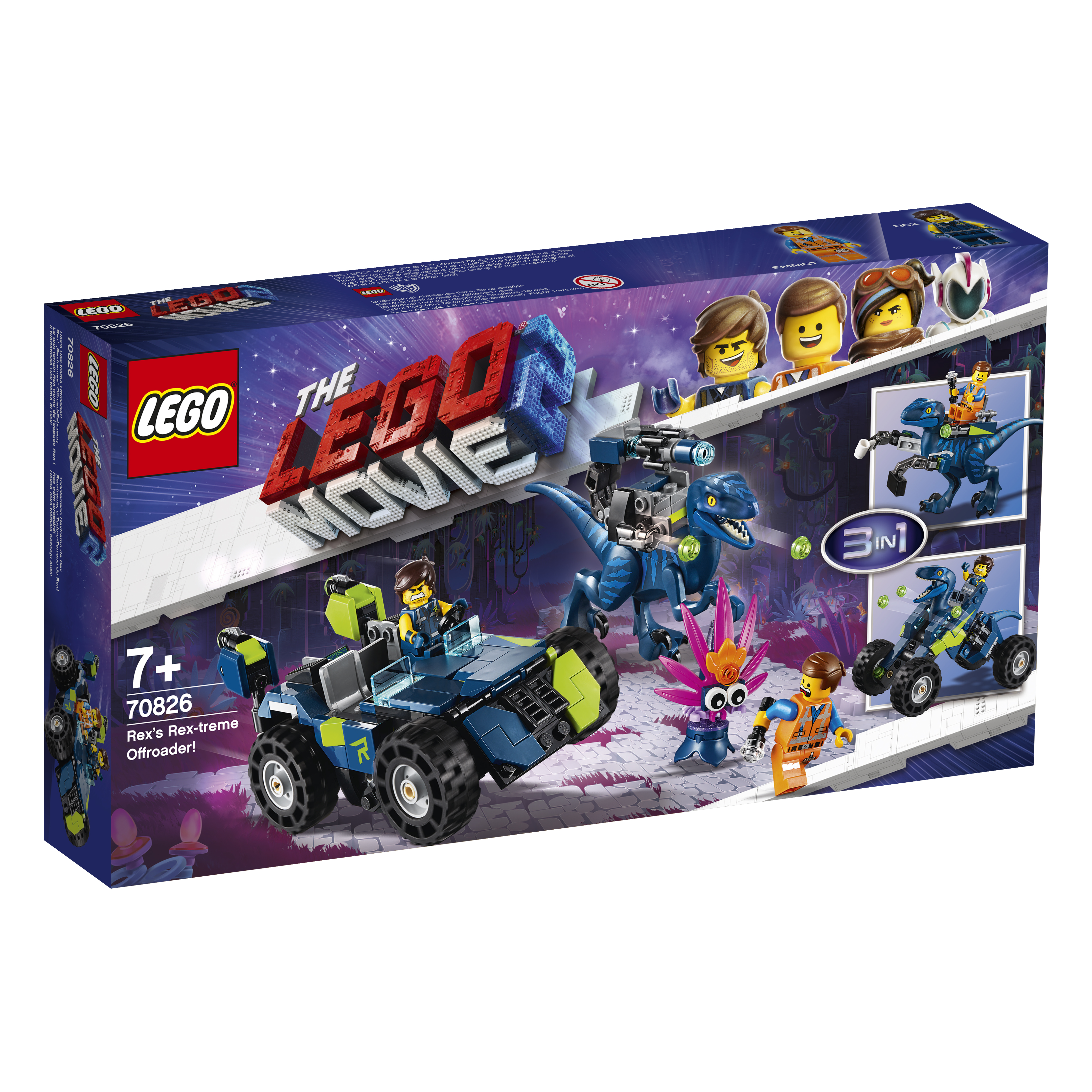 The LEGO Movie™ 2 Rex' „Rextremes“ Offroad-Fahrzeug, 70826