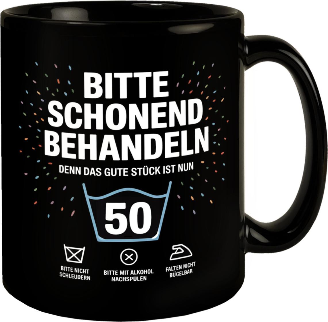 speecheese Wäschepflegeetikett Kaffeebecher bitte schonend behandeln wird 50