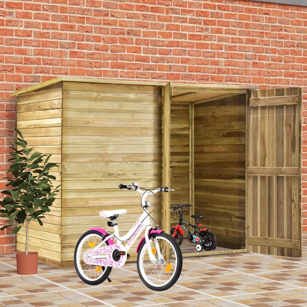 Prístrešok na bicykle 232x110x170 cm impregnované borovicové drevo