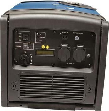 Scheppach invertorový benzínový generátor SG3400i - 3400W | 5,1 hp | 2x 230V, 1x 12V | 61dB | elektrický štart s diaľkovým ovládaním| rukoväť + pohonné zariadenie