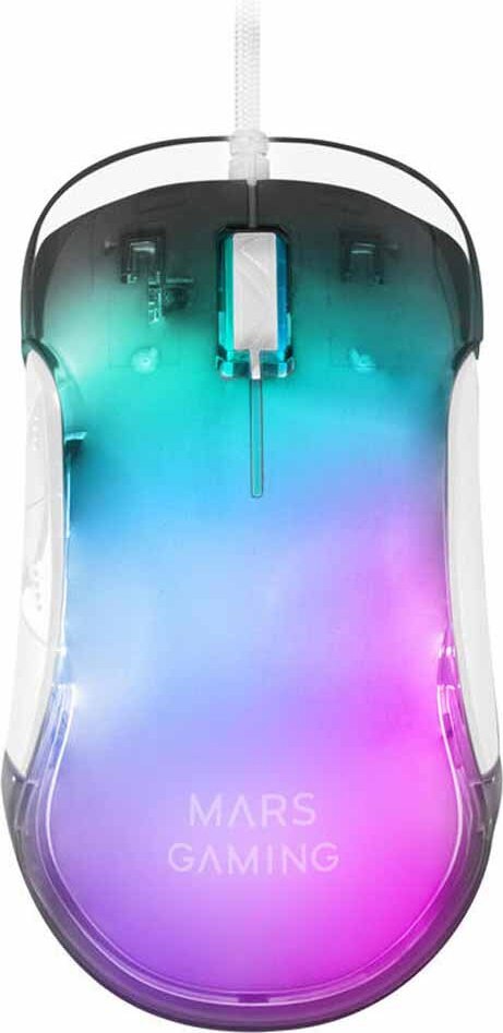 Mouse Mars Gaming MMGLOWW 12800 dpi Weiß 12800 dpi