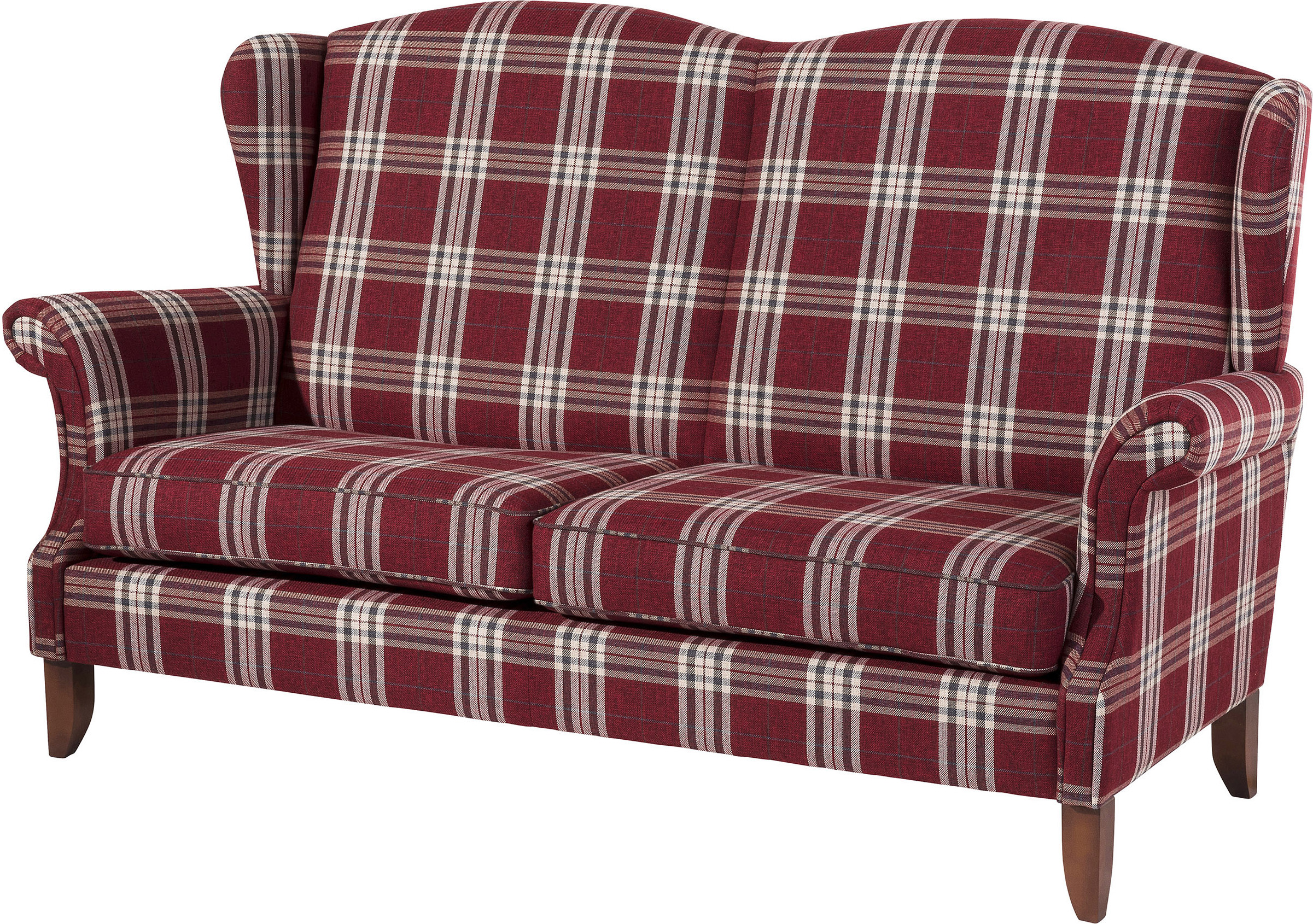 Max Winzer Sofa 2,5-Sitzer Verita - Flachgewebe rot - Maße: 193 x 86 x 108 cm 2960-3000-2077423-F07