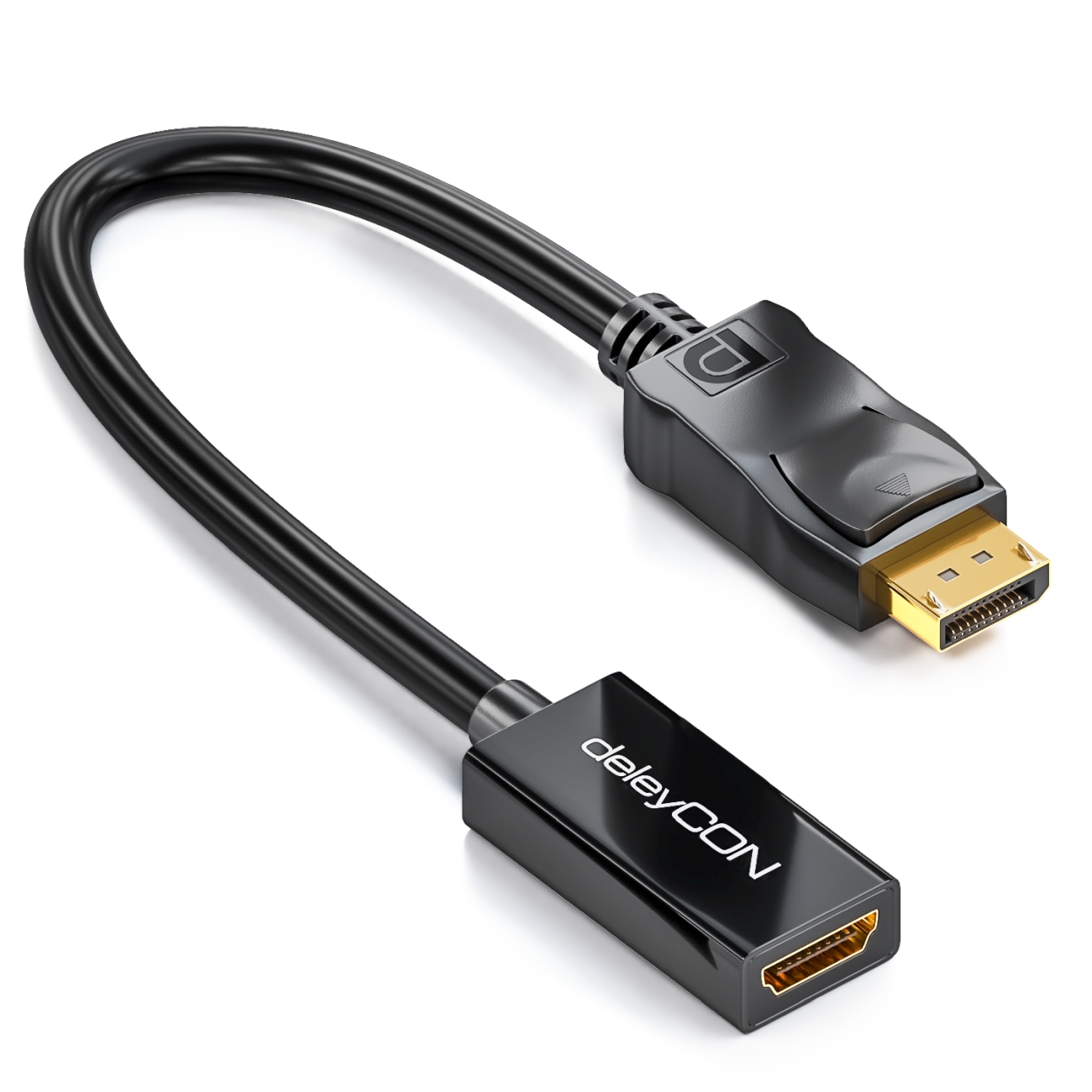 Adapter DisplayPort Stecker auf HDMI Buchse 1080p Konverter DP TV Kabel Video 