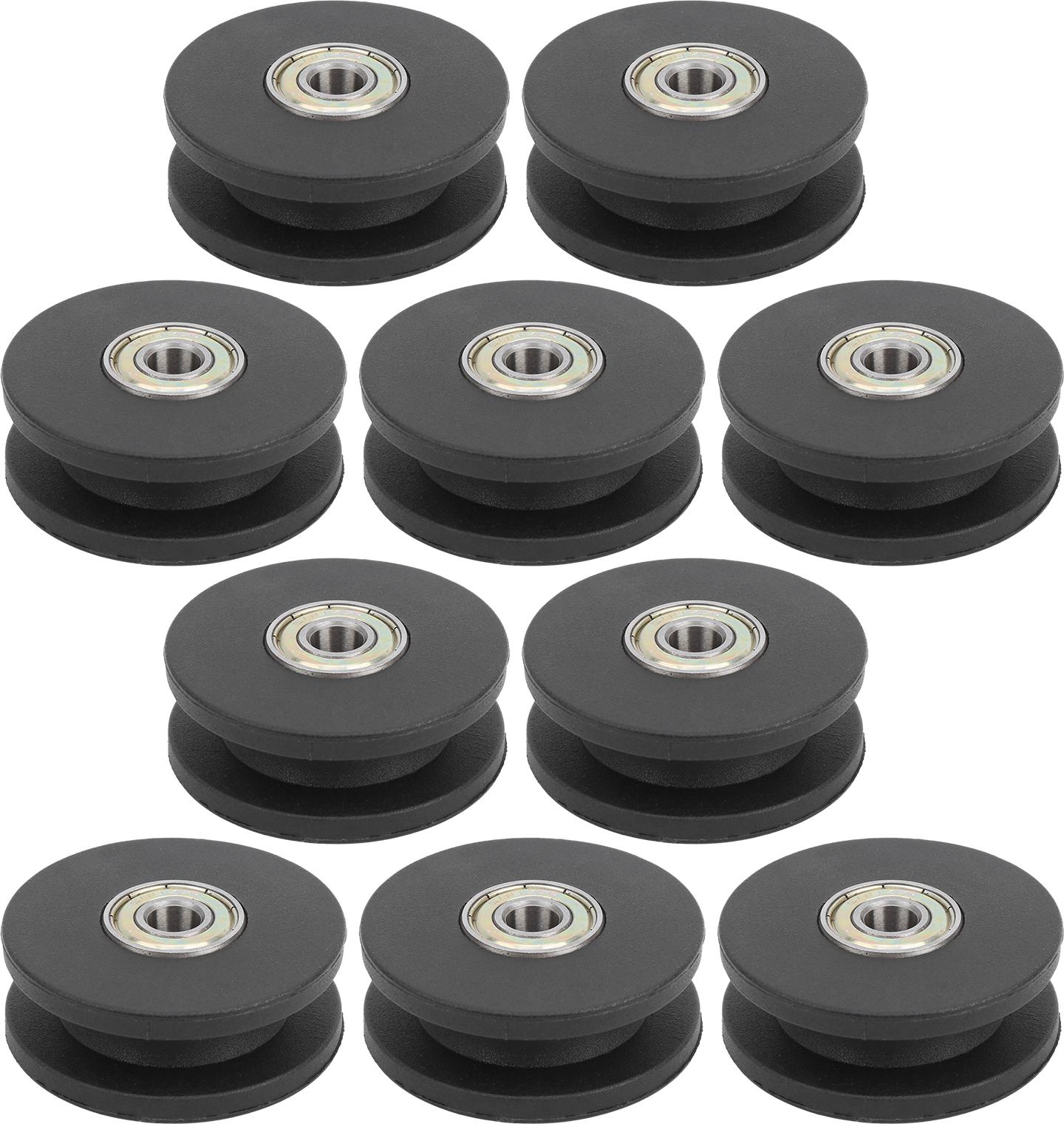 Gistuch 10 St. 50mm Nylon-Fitnessrollen, Lager-Rollen für Heimfitness & Krafttraining, Zubehör