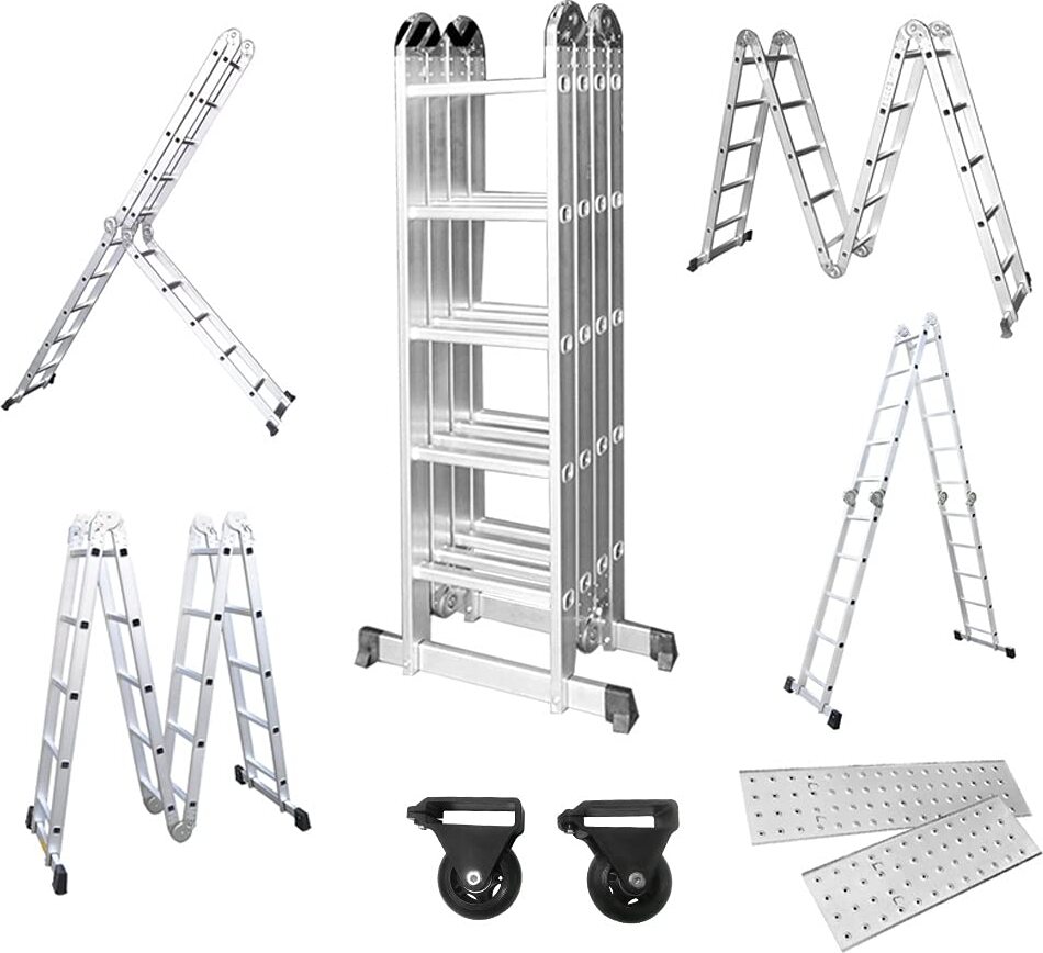 YARDIN 4x5 Mehrzweckleiter 550cm 6 in 1 Alu Kaufland.de