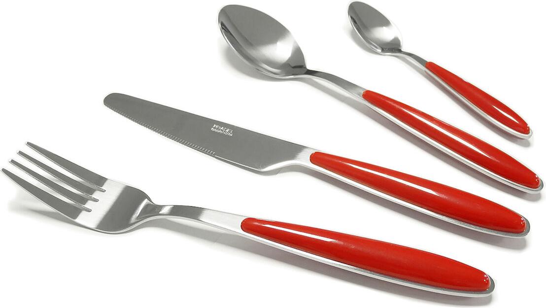 Besteck Pradel essentiel Colorfull Rot Metall 20 Stücke