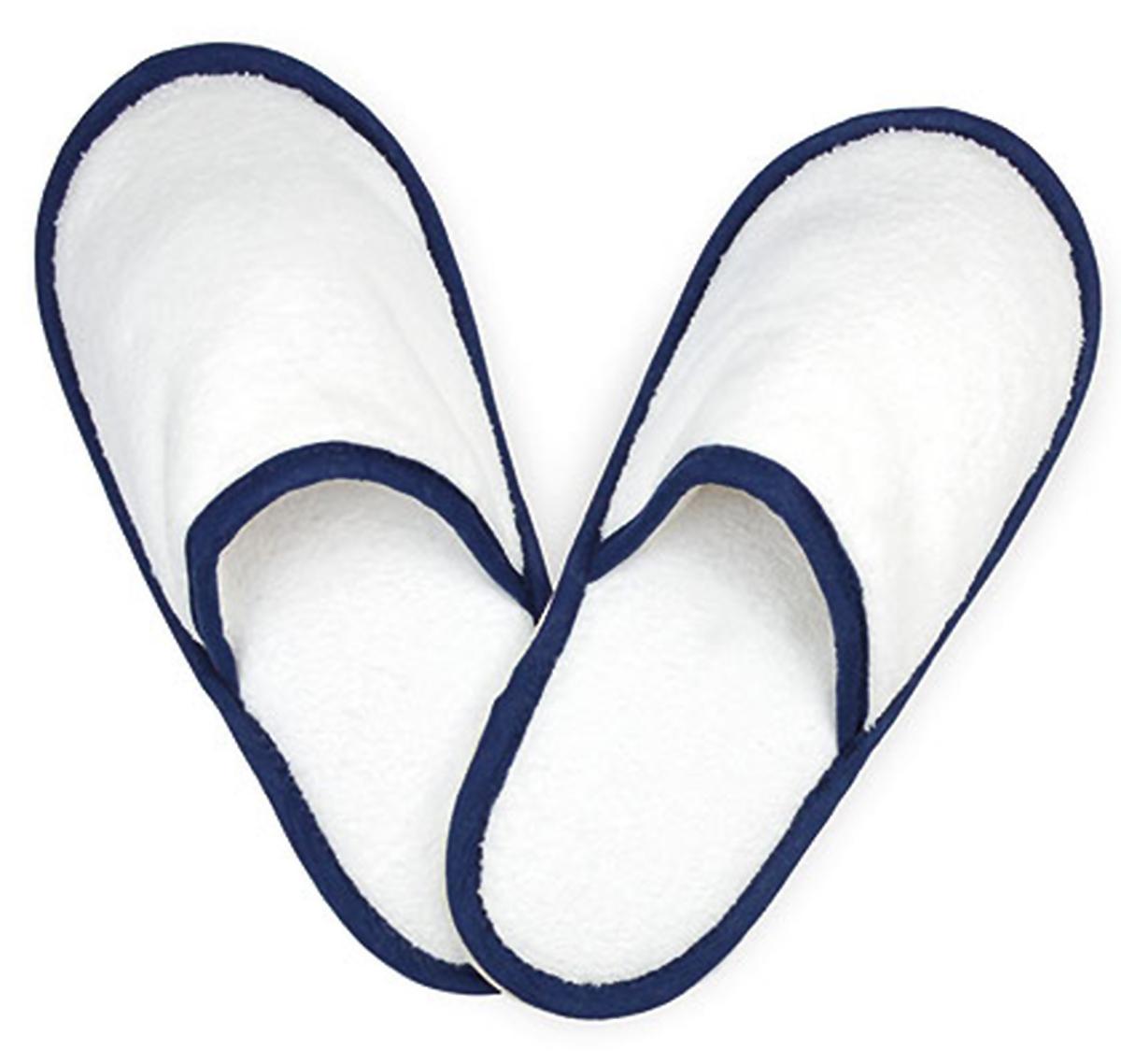 The One Towelling® The One Towelling Slippers TH1700-wht-Navy-Bl