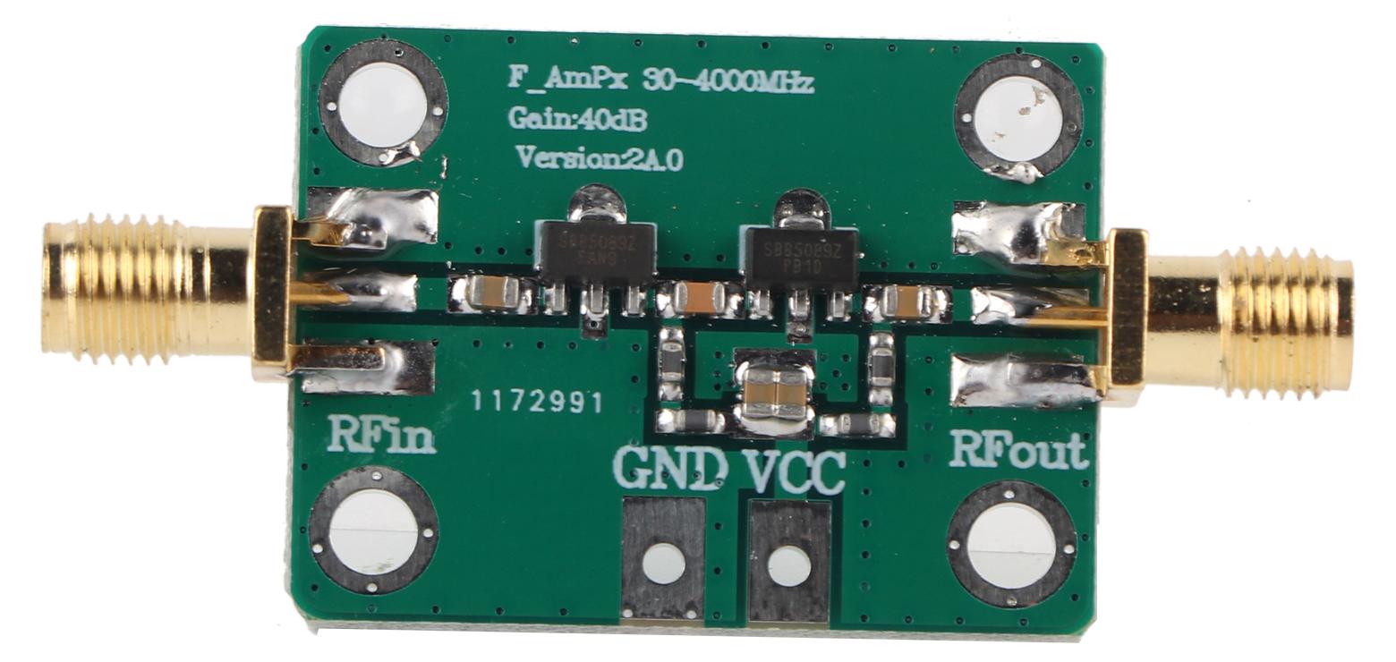Gistuch 40 dB Gain RF Broadband, weit verbreiteter stabiler Breitbandverstärker mit 30–4000 MHz für VHF UHF FM HF