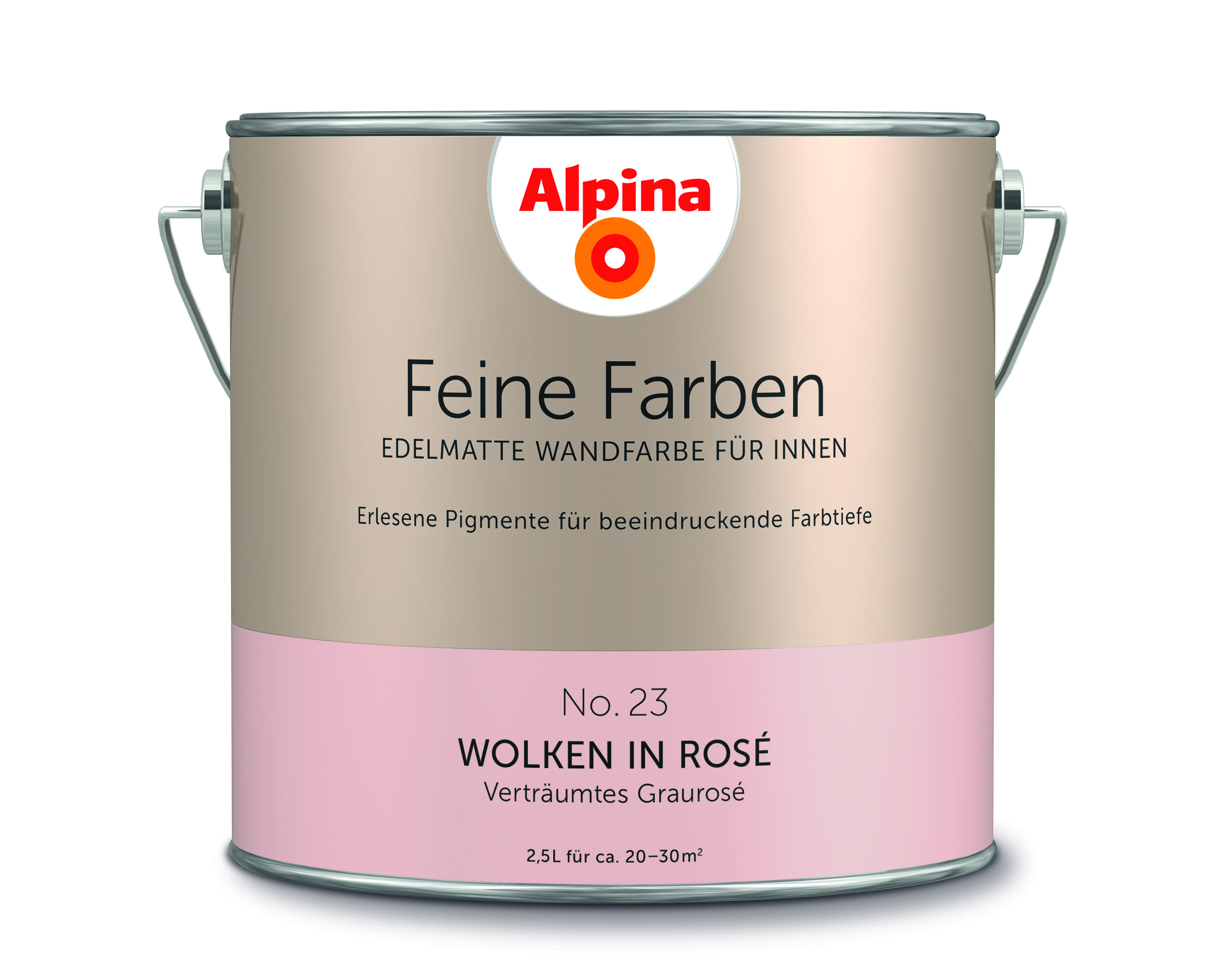 Alpina Farben Alpina Feine Farben konservierungsmittelfrei Wolken in Rosé 2,5 L 12250902