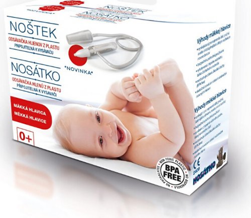 NOSKO Odsávačka nosných hlienov Noštek s mäkkou hlavicou 0m+