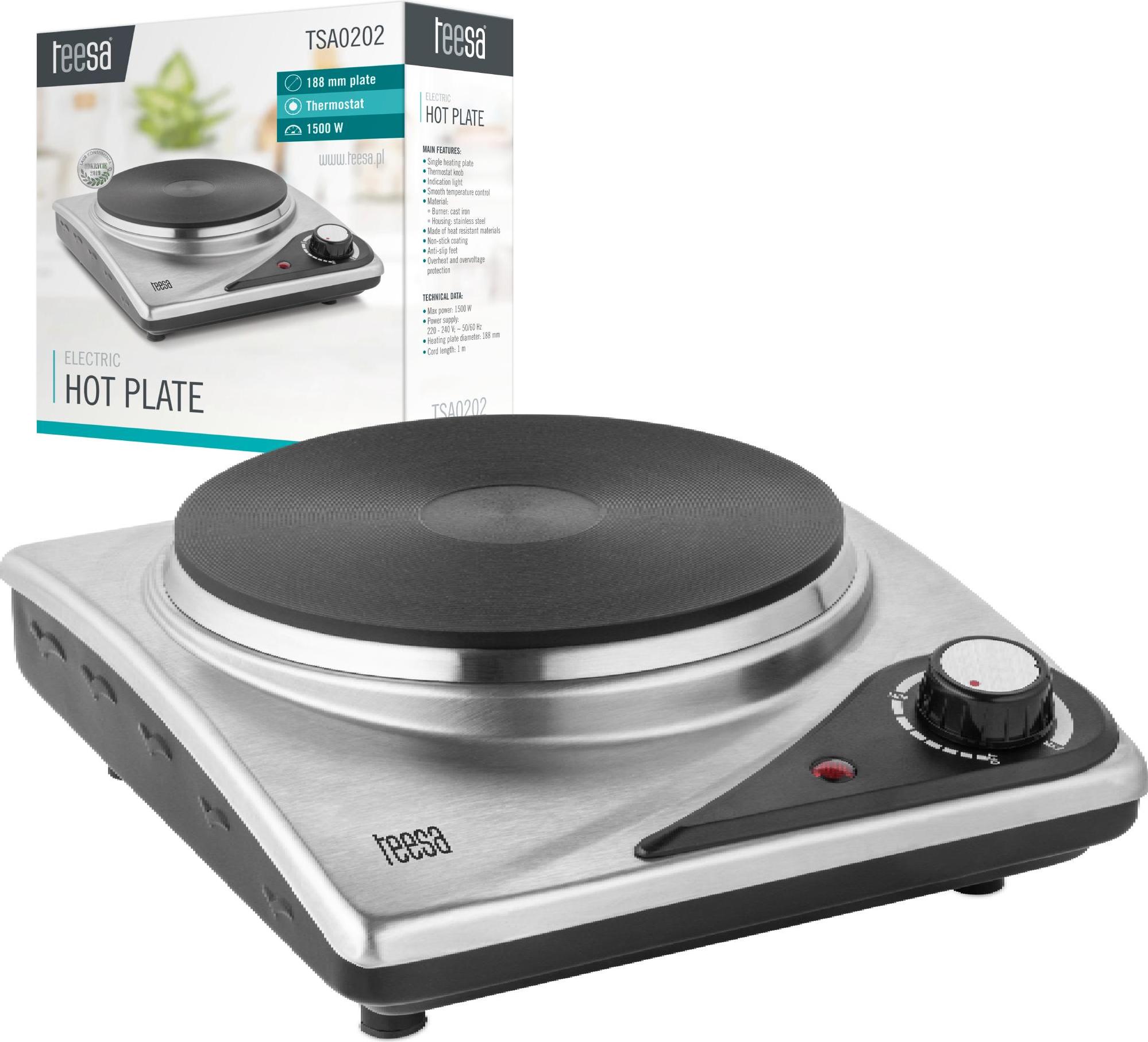 Uni-T Teesa 1500W Elektroherd mit Einzelbrenner TSA0202