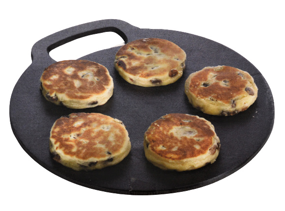 KitchenCraft Backstein Gusseisen 27 cm schwarz Bratplatte Backstein