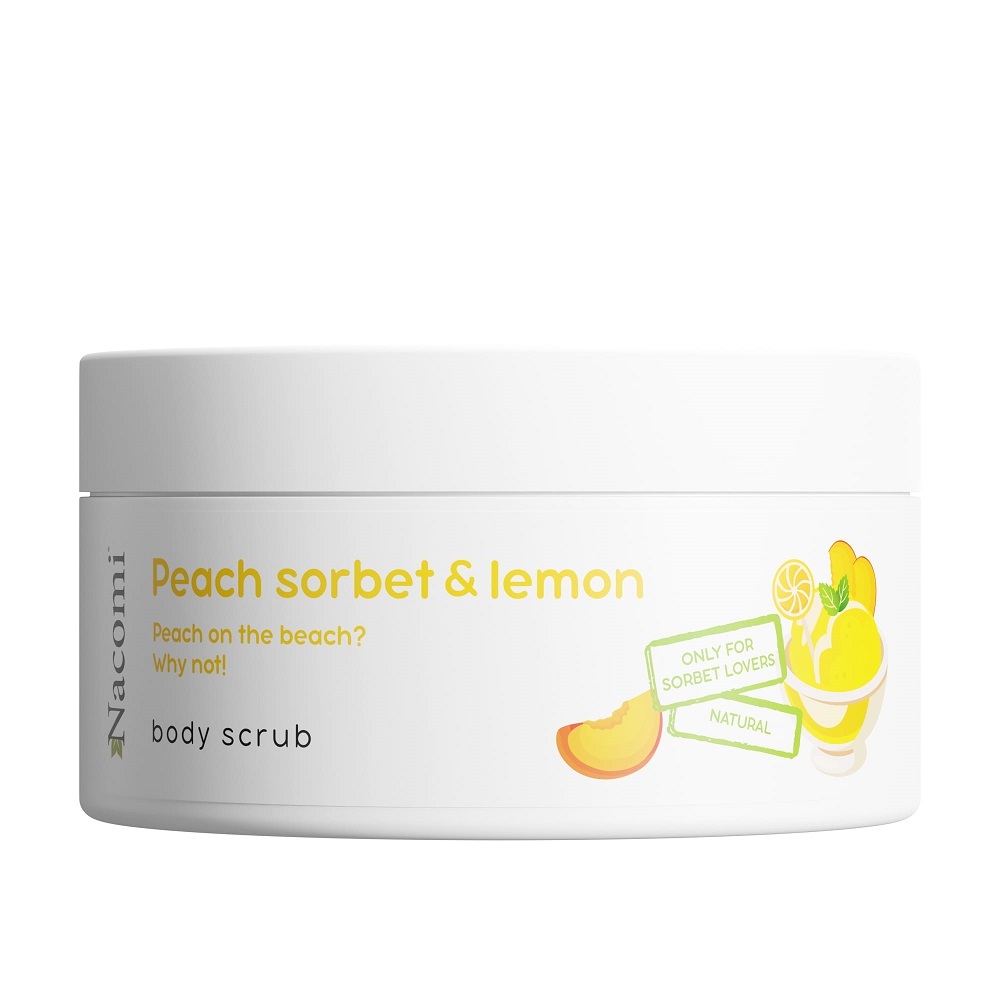 Nacomi Körperpeeling mit Duft von Pfirsich-Zitronensorbet, 100ml