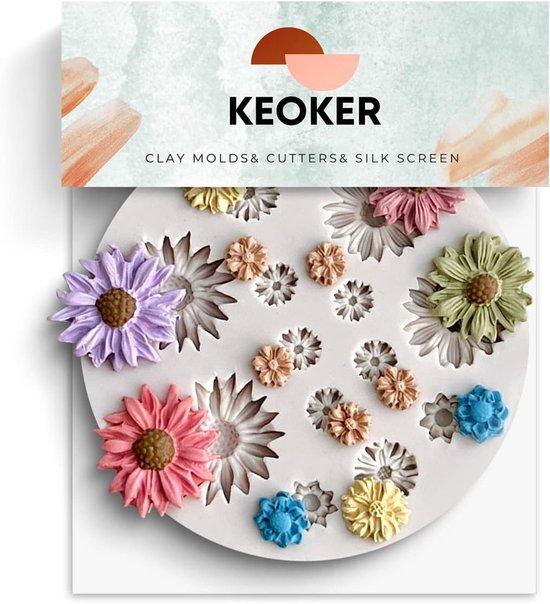 Famanu Blumenausstecher für Schmuck - 2 Stück Ausstecher für Ohrringe
